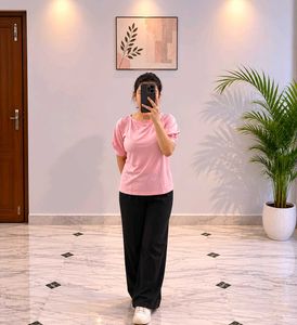 Chic Pink Puff Sleeve Top