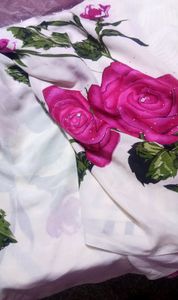 (New) Printed Saree 6 meter with blouse piece