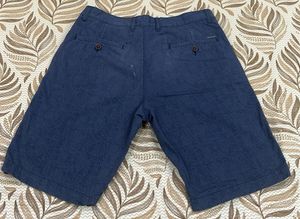 Men's Blue Patterned Shorts