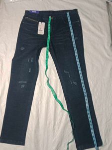 Stylish Dark Blue Denim Jeans