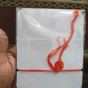 Pure Silver Rakhi with Swastik Pendant