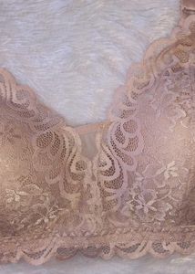 Nude Lacy Padded Bra