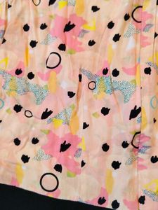 Chic Floral Print Jumpsuit with Black Shorts
