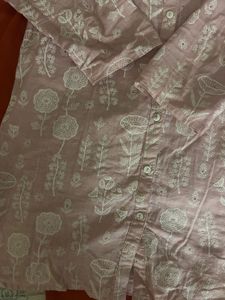 Embroidered Pink Kurta