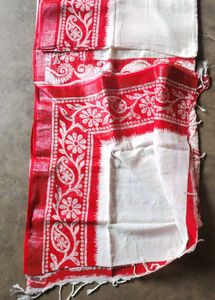 Hand Block Printed  lilin cooton Saree