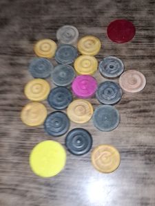 Vintage Checkers Game Pieces