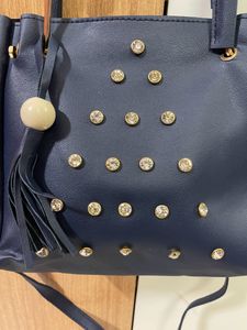 Stone leather bag