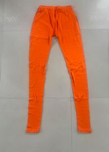 Bright Orange and green Ethnic Leggings