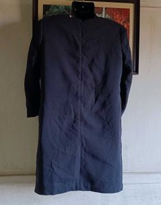 Elegant Navy Blue Lace Dress