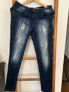 Brand New Ginger Ripped Skinny Jeans – Stretchable