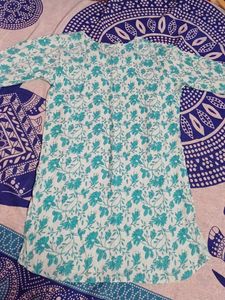 Beautiful Blue Floral Kurta