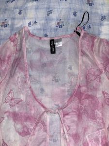 Floral printed Mesh top