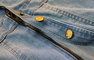 Denim Jumpsuit With Deep Front Pockets