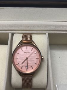 Rose Gold Mesh Strap Watch