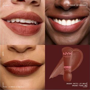 Nyx Smushy Matte Lipbalm :- Smudge Fudge