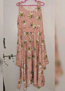 Floral Print A-Line Midi Dress