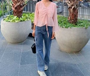 light pink top