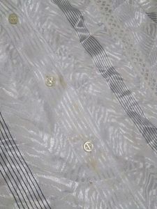 women's White Textured Shirt