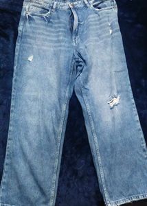 Ripped Knee Denim Jeans