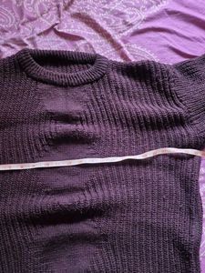 Warm Brown Knit Pullover