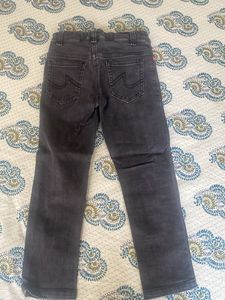 Max Black embroidered Jeans with adjustable waist