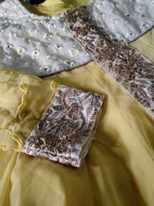 Elegant Yellow Anarkali Gown