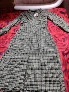 Chic Plaid Maxi Dress