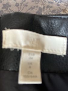 Black Faux Leather Skirt( size Eur 34 Uk 6)