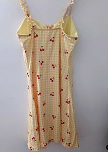 Cherry Gingham Mini Dress