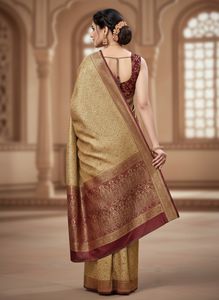 delivery free pure katan silk saree with blouse