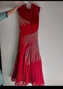 Fish style Embroidered Gown