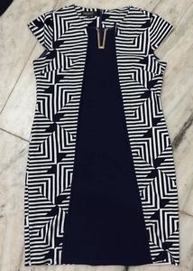 Stylish Geometric Print Sheath Dress
