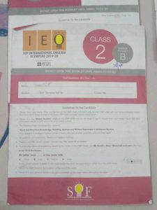 Questions Paper Olympiad Class 2,