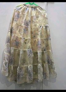 Ethereal Floral Long Skirt