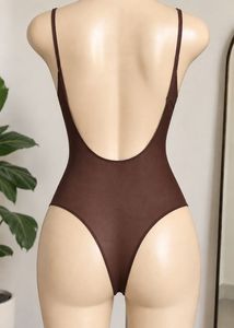 Ribbed Spaghetti Strap Bodysuit