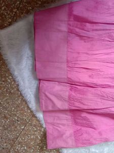 Pink Embroidered Skirt