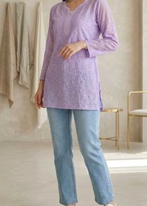 Elegant Lavender Sequined short Kurta