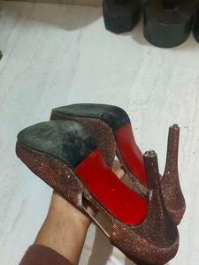 PRICE DROP Shuz Touch Bronze Women Heel Clearance
