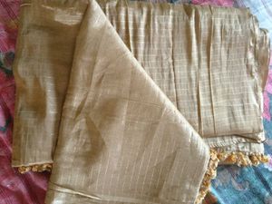 gold colour cotton saree