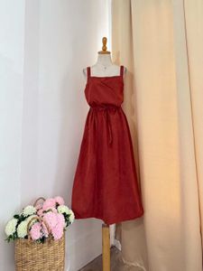 Chic Red Midi Dress