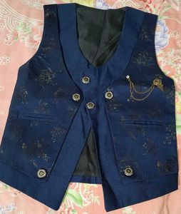 Boys' Floral Print Waistcoat