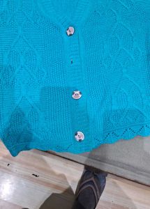 Stylish Blue Cardigan