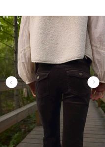 H &amp; M COFFEE BROWN Corduroy Flare Pants