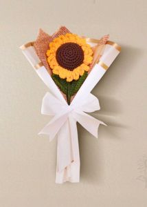 Crocheted Sunflower Bouquet