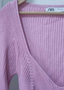 ZARA Lavender Knit Sweater
