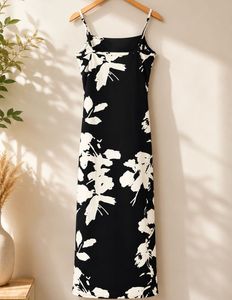 Black Floral Maxi Dress