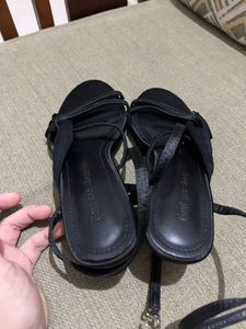 Black Strappy Heels. Size - 35