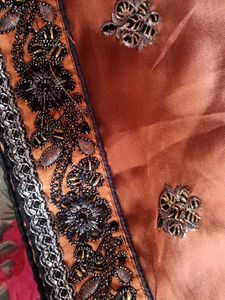Embroidered Silk Saree
