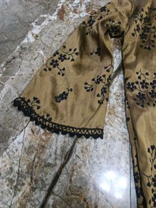 Golden Floral Kurta