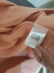 Salmon Pink/Peach Zip-Up Winter Jacket